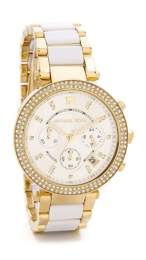 michael kors diamond watch women's|michael kors white diamond watch.